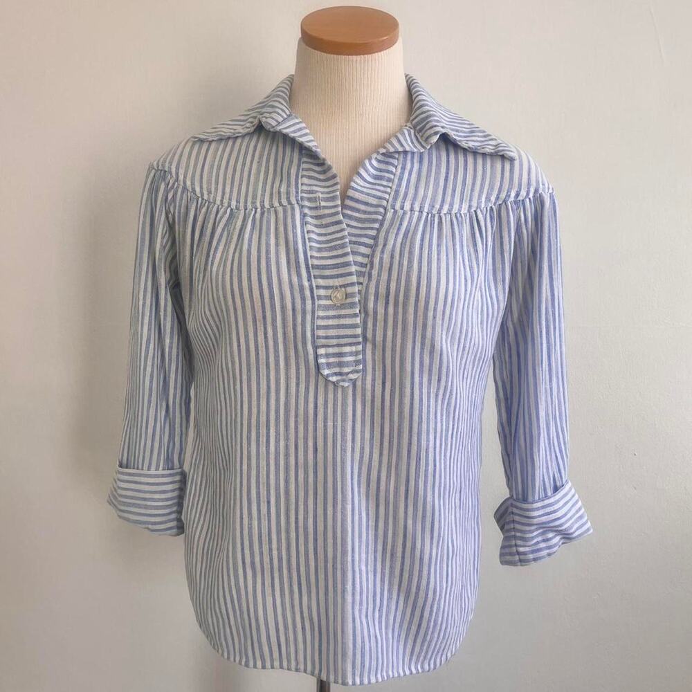 Vintage 70s summer striped top